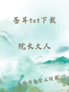 苍耳txt下载