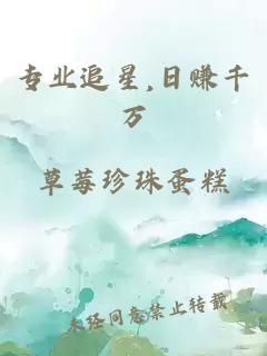专业追星,日赚千万