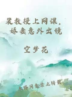 裴教授上网课，娇妻意外出镜